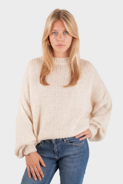 Jersey "Keep me warm" beige