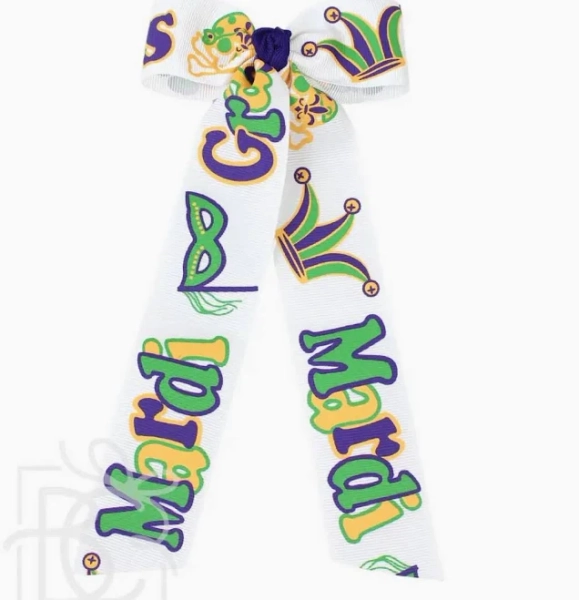 Mardi Gras Streamer Bow