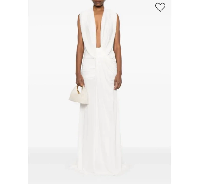 Christopher Esber robe longue à design drapé | 8