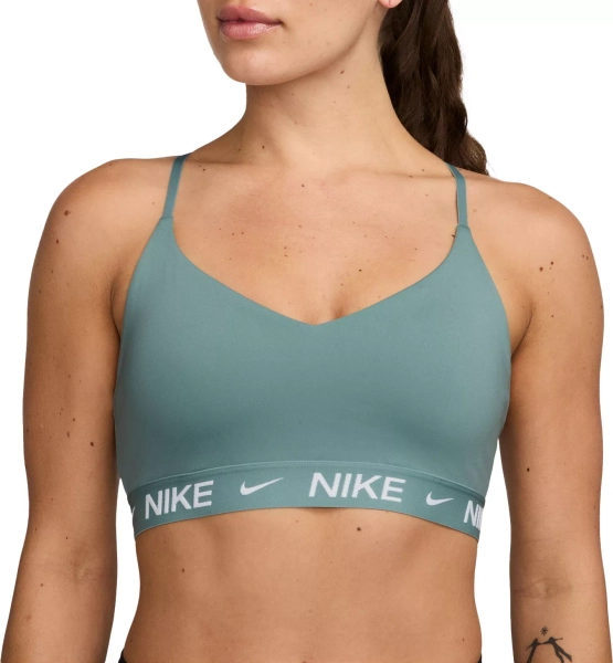Nike Women's Indy Light Support Padded Adjustable Sports Bra, XS, Cannon