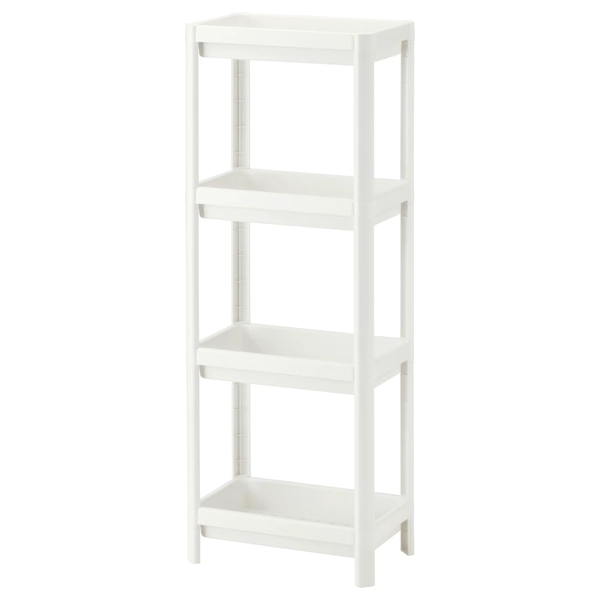 VESKEN Shelf unit - white 36x23x101 cm