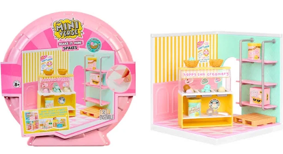 MGA's Miniverse Make It Mini Spaces Ice Cream Shop Building Set