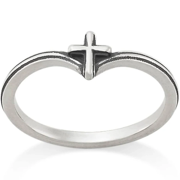 James Avery Sterling Silver Chevron Cross Ring