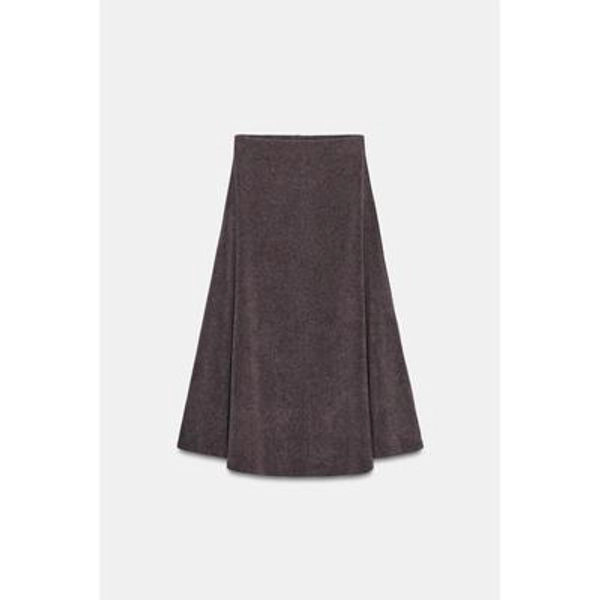 Zara - Soft Cape Skirt - Brown Vigore - M - Woman