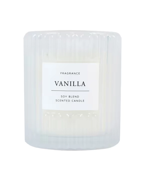 Vanilla Glass Candle - Assorted - One Size