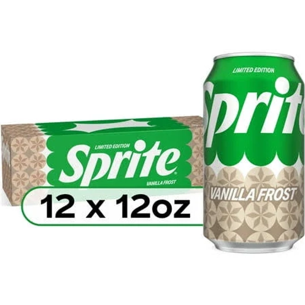 Sprite Vanilla Frost Fridge Pack Cans