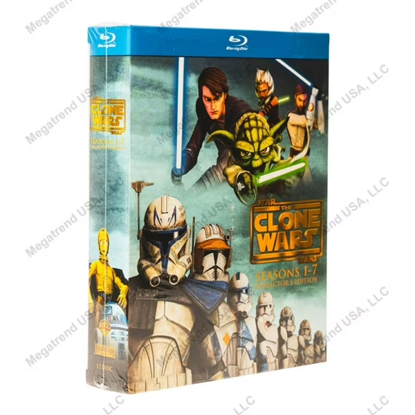 Star Wars The Clone Wars Complete Series Seasons 1-7 (Blu-ray)