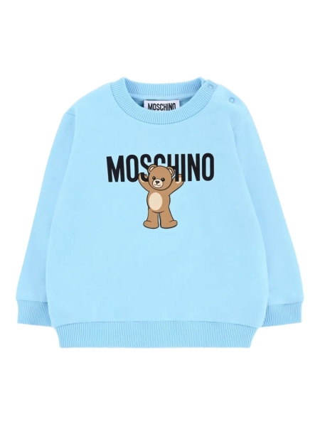 Moschino Kids teddy-print crew-neck sweatshirt | 12-18 mths