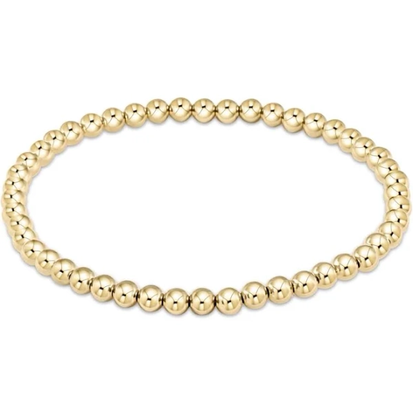 Classic Gold 4mm Bead Bracelet enewton