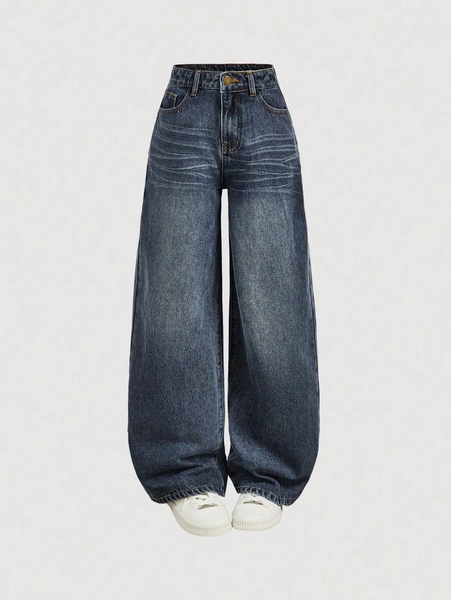 Y2k Vintage Baggy Jeans Wide Leg Denim Pants Harajuku Kpop Streetwear Trousers Retro 2000s Style Spring F… | Baggy jeans for women, Women jeans, Boho summer outfits
