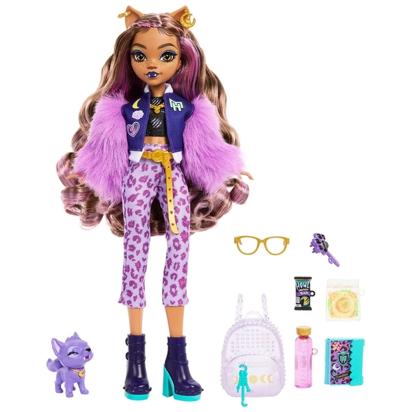 Monster High Doll Clawdeen Wolf with Pet