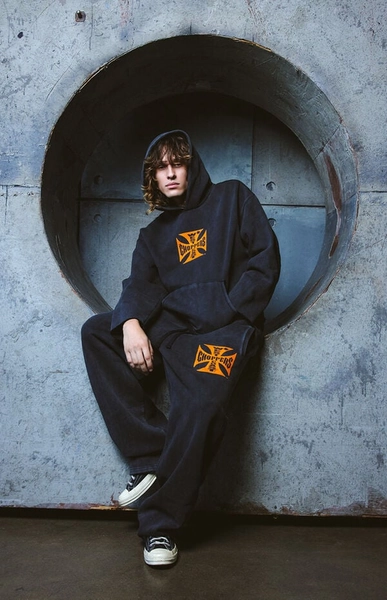 Orange Logo Sweatpants