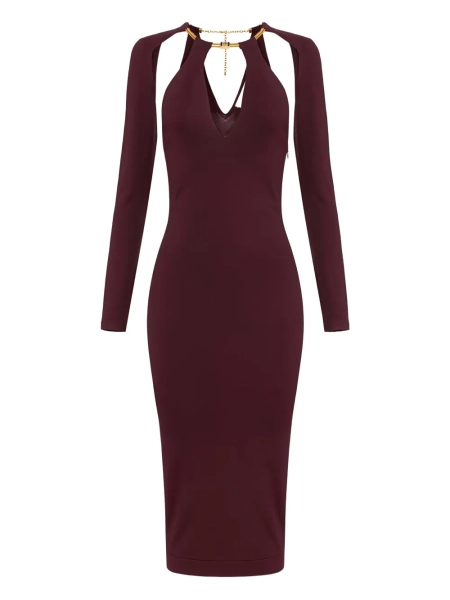 Elisabetta Franchi robe mi-longue à ornements | 38