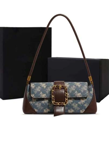 Fashionable & Versatile Casual Underarm Quality Baguette Bag, Suitable For Daily Commute, Valentine's Day Gift, Outdoor Dates