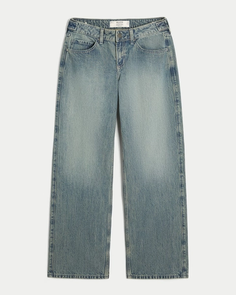 Hollister Andi Adjustable Waist Low-Rise Baggy Jeans