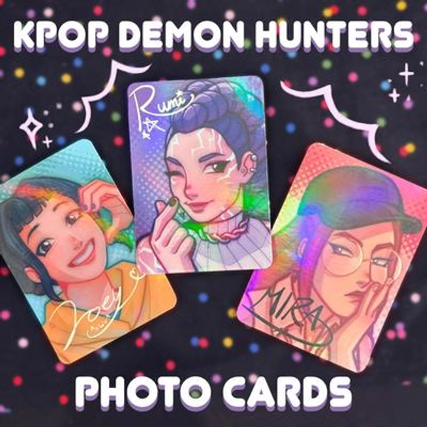 K-Pop Demon Hunters Photo Cards | Rumi, Mira, Zoey
