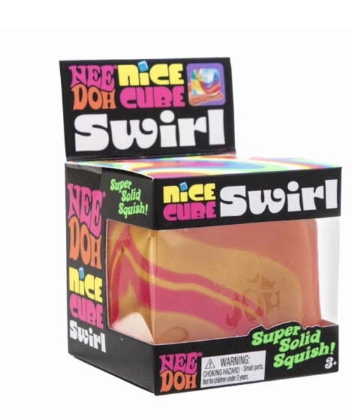 Nee Doh Nice Cube Swirl cube/ ball , stress reliver sensory fidget , (1 chosen at random) - Walmart.com