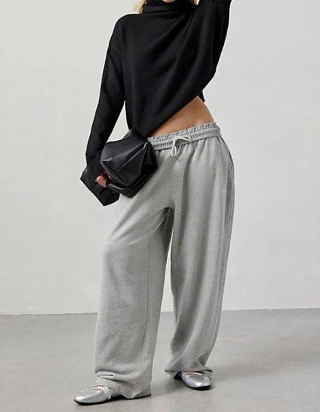iets frans Women's. Iets Frans... Harri Wide Leg Jogger Pant - Gray - Wide-leg pants