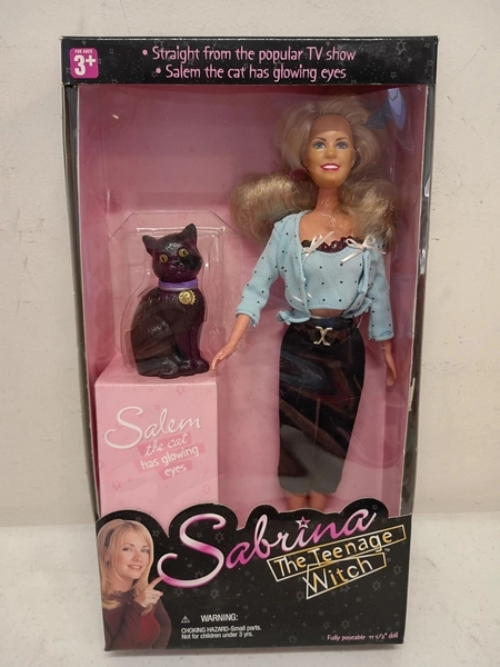 NIB 1997 Sabrina The Teenage Witch Doll with Salem The Cat