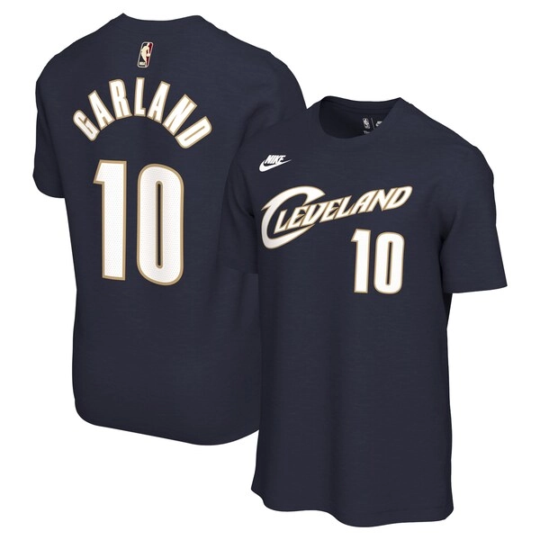 Unisex Cleveland Cavaliers Darius Garland Nike Navy Name & Number T-Shirt - Classic Edition