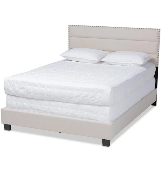 Baxton Studio Ansa Modern & Contemporary Fabric Upholstered Bed