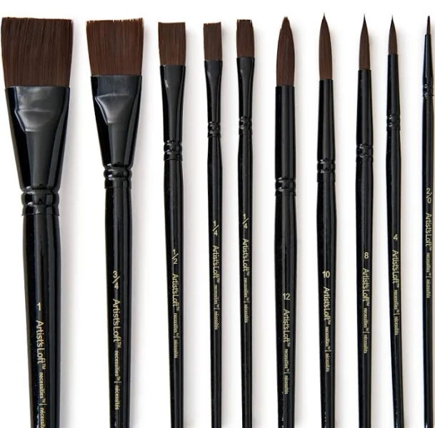 Necessities Synthetic 10 Piece Brush Set By Artist's Loft By Artists Loft | Michaels