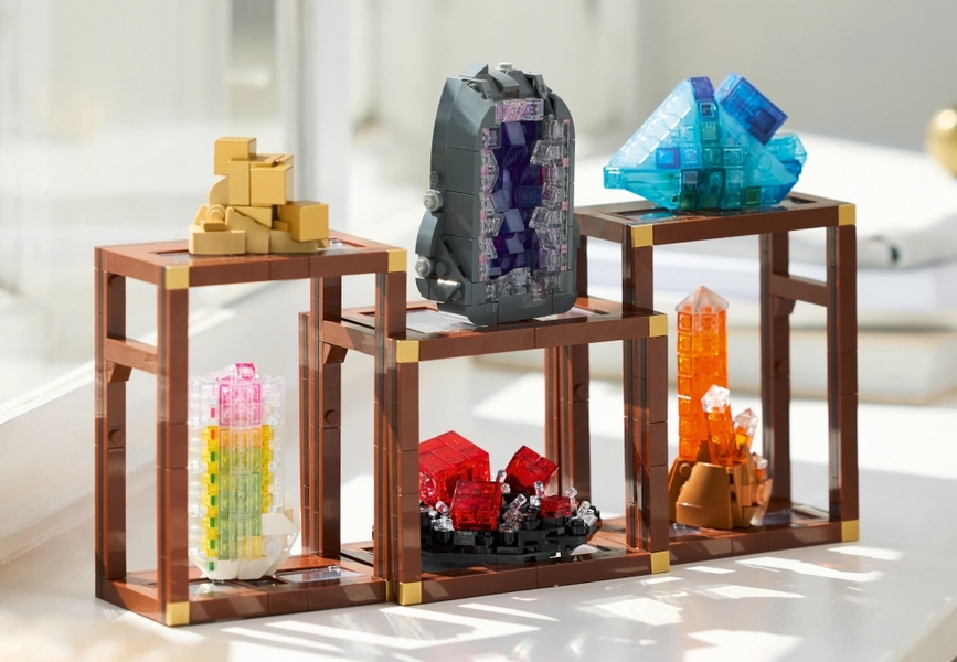 Build a Striking Geological Display with the LEGO® Ideas Mineral Collection 