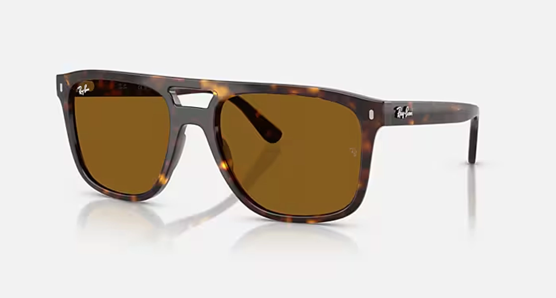 Ray-Ban Sunglasses Unisex Rb2213 - Havana Grey Frame Blue Lenses 55-20