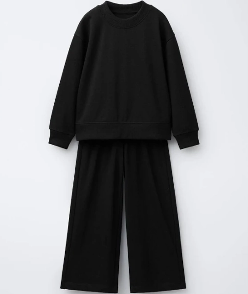 Zara Plush Sweatshirt and Trousers Set