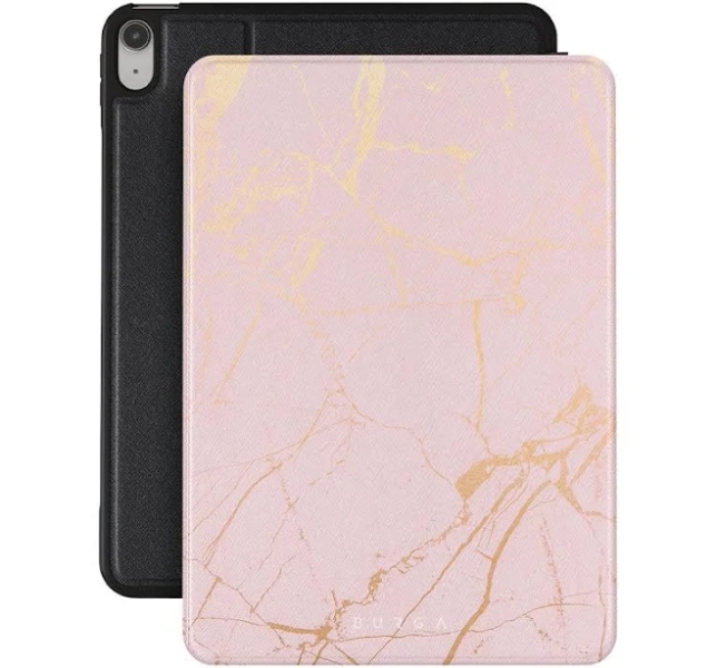 Peachy Gold Pink Marble iPad 10.9" Case