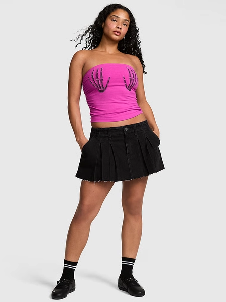 All-Day Cotton™ Side-Ruched Tube Top