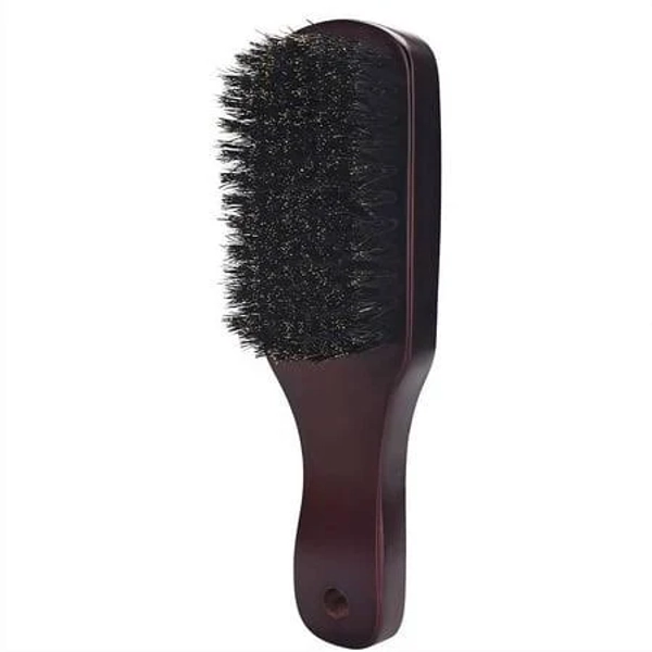 Soft Boar Bristle Slick Back Hair Brush - Hairbrush for Smoothing, Fades, Beards, 360 Waves to Style, Polish, & Lay Down Hair to Create a Sleek