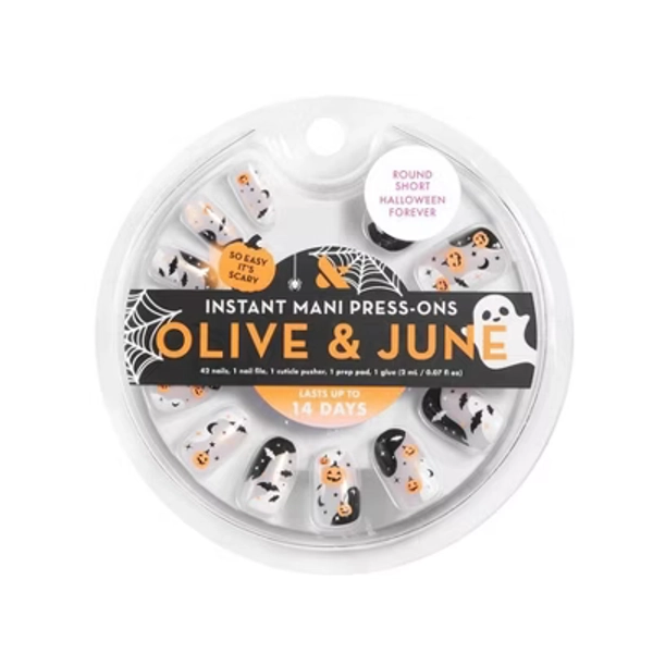 Olive & June Press-On Fake Nails - S Round - Halloween Forever - 42ct