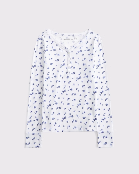 long-sleeve henley tee
