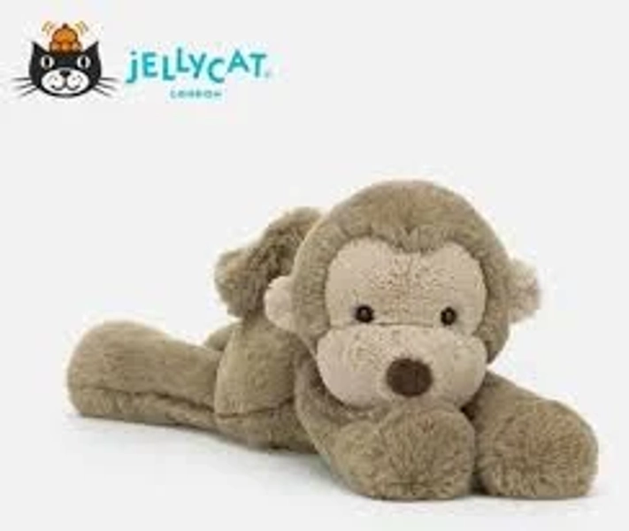 NWT Jellycat Smudge Monkey Soft Plush Toys Christmas Gifts Medium size 10.2IN
