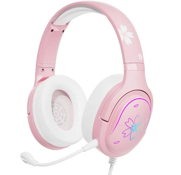 Mytrix Sakura Pink Cherry Blossoms Gaming Headset