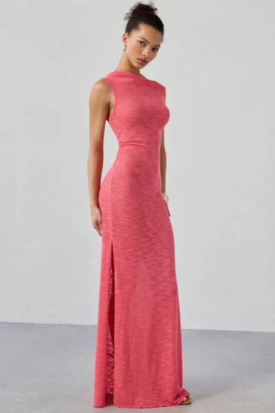 Out From Under Sunset Swit Semi-Sheer Off-Shoulder Slip Maxi Dress