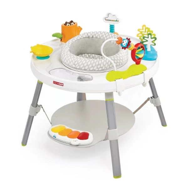 Skip Hop Explore & More Baby's View 3- Stage Activity Center: Adjustable Height, Converts to Play Table, Developmental Toys