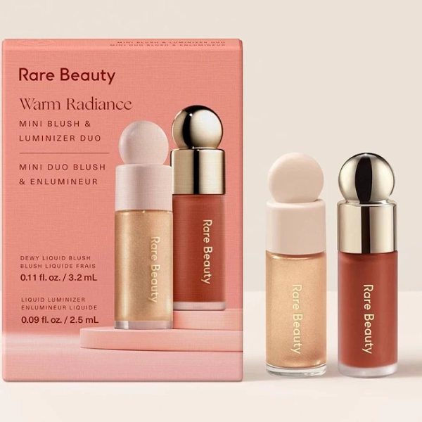 Rare Beauty Warm Radiance Mini Blush & Luminizer Duo