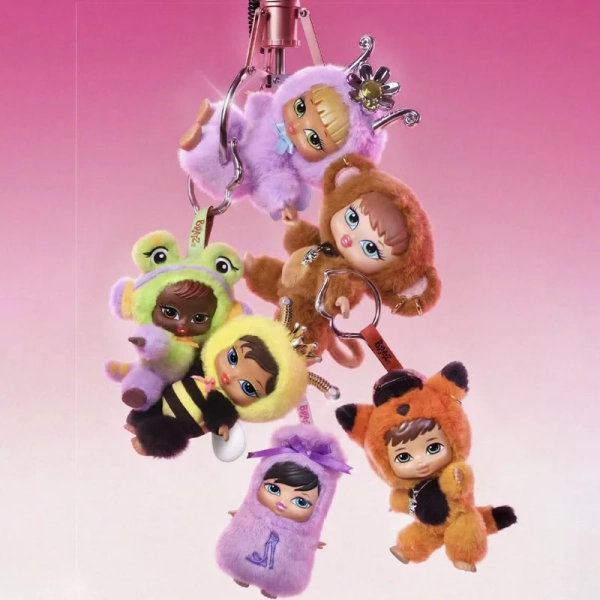 BRATZ Bratziez Bestiez Series Vol.3 Caja Sorpresa Muñeca Llavero Coleccionable Adorno de Escritorio Juguete Set de Exhibición Regalo para Niñas y Niños