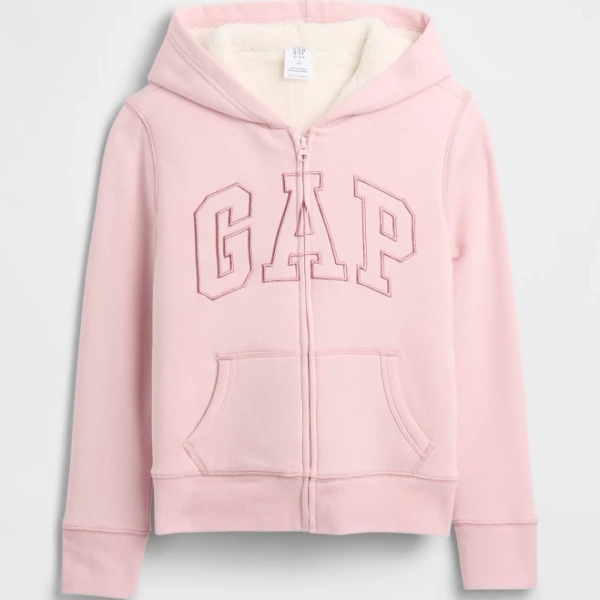 Gap Girls Logo Sherpa Hoodie