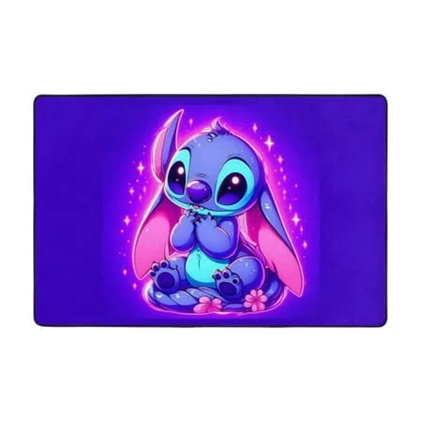 Cute Stitch Gamer Rug Room Non-Slip Gaming Rug Cool Graffiti Gaming Carpet Room Game Room Rug Decor Soft with Non-Sli Backing Home Decor Carpet Modern
