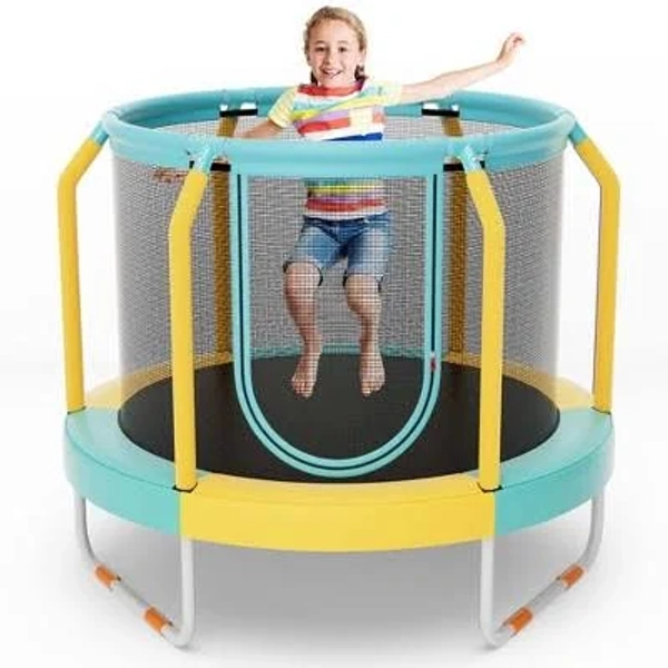 Costway 48" Round Mini Trampoline with Enclosure