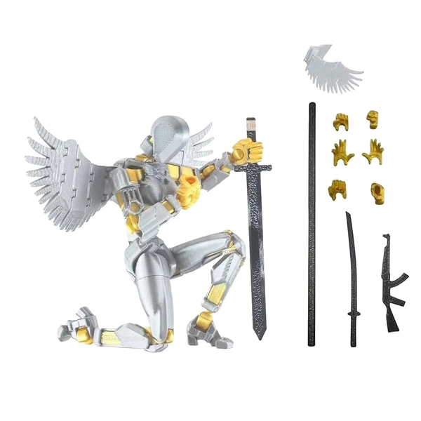 Bobomoti T13 Action Figure, 3D Printed Multi-Jointed Movable, Lucky 13 Articulated Robot Dummy Action Figures, for Christmas Gifts