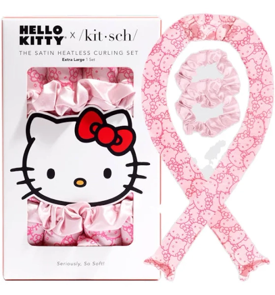Hello Kitty Satin Heatless Curlers