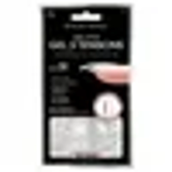 Salon Perfect Artificial Fake Press On Nail Tips, 307 Gel X-Tension, Clear, Medium Almond, File and Glue Included, 120 Nails