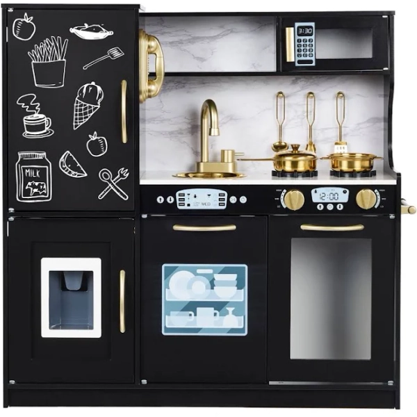Best Choice Products Pretend Play Kitchen Wooden Toy Set