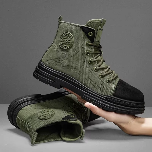 CYYTL Mens Boots Casual Canvas Shoes Winter Designer Luxury Ankle Platform Motorcycle Chelsea Tactical Cowboy Combat Work Hiking - AliExpress 322