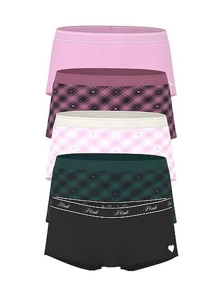 Cotton Boyshort Panties (5-Pack)