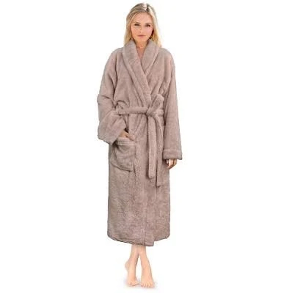 PAVILIA Women's Premium Fluffy Fleece Bathrobe
